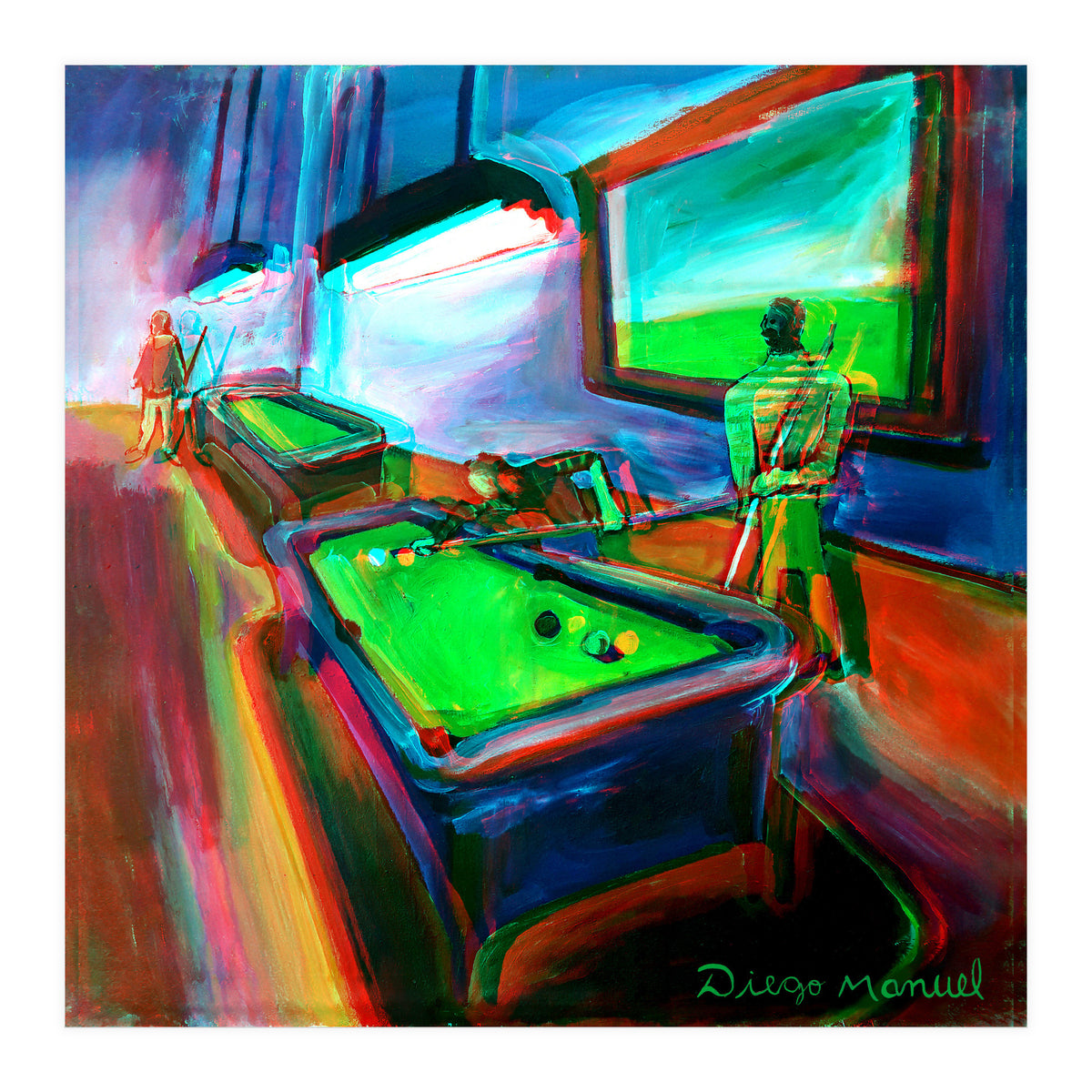 Noche De Pool B 2 (Print Only)