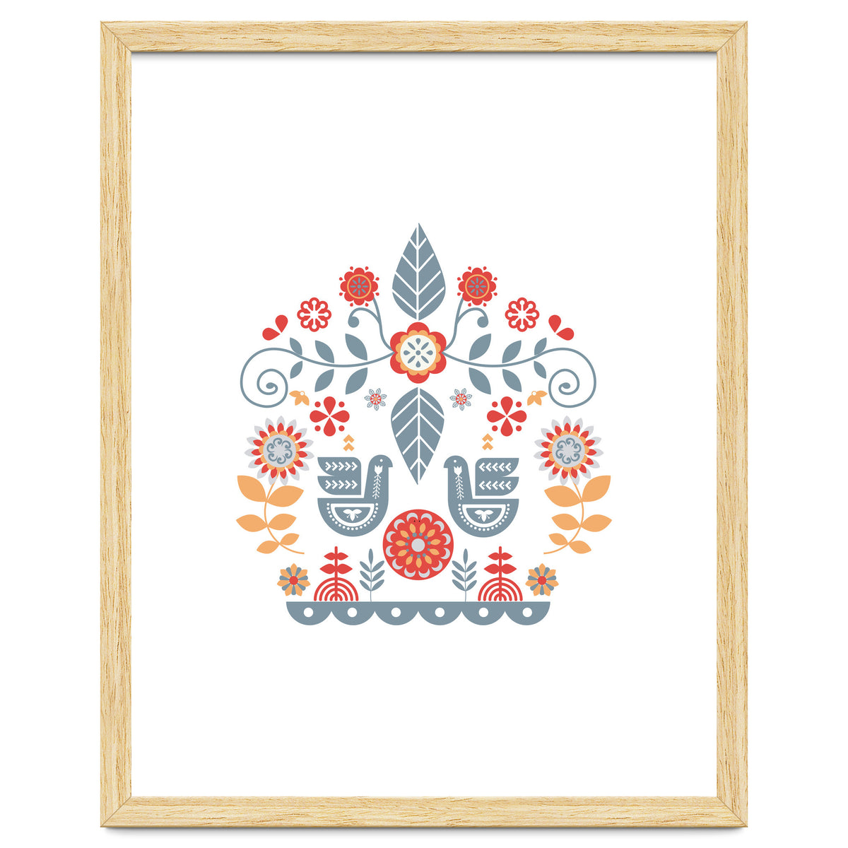 Scandinavian Folk Art Pattern