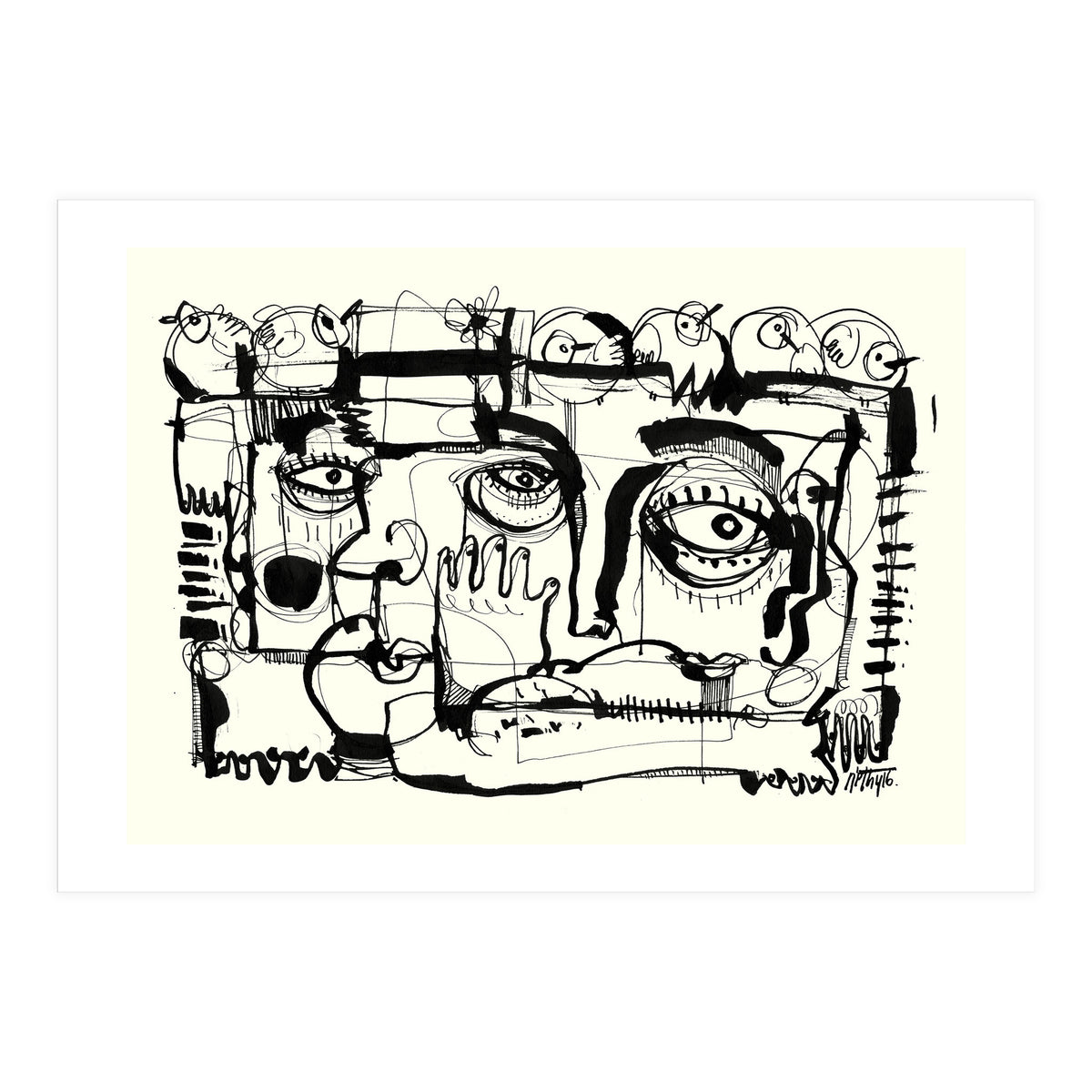 Birds on a Wire (Print Only)