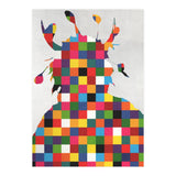 Indian Portrait Disaster · Kicking Bear Colorful Square (Print Only) thumbnail