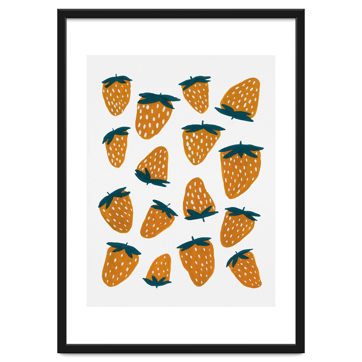 Summer strawberries red