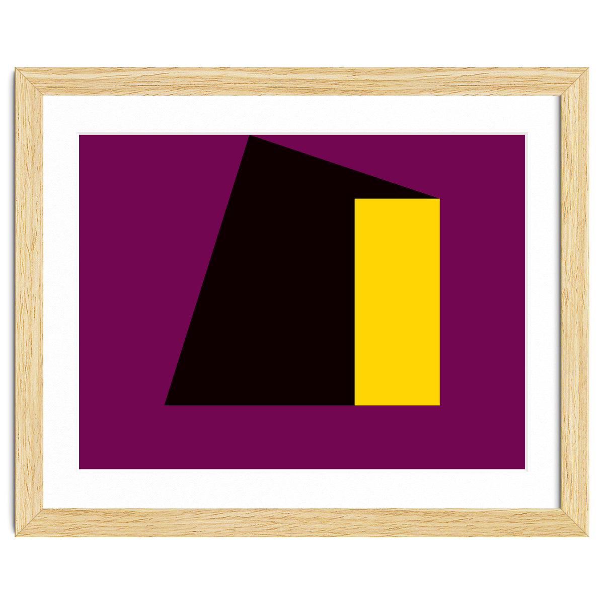 Geometric Shapes No. 55 - purple & yellow