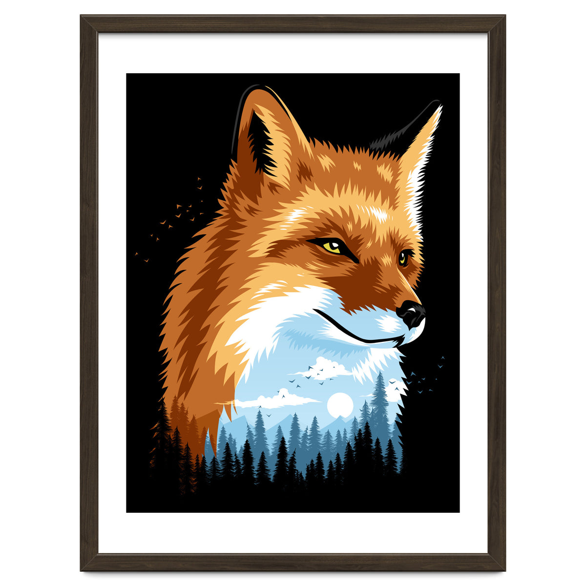 Fox Colors Forest