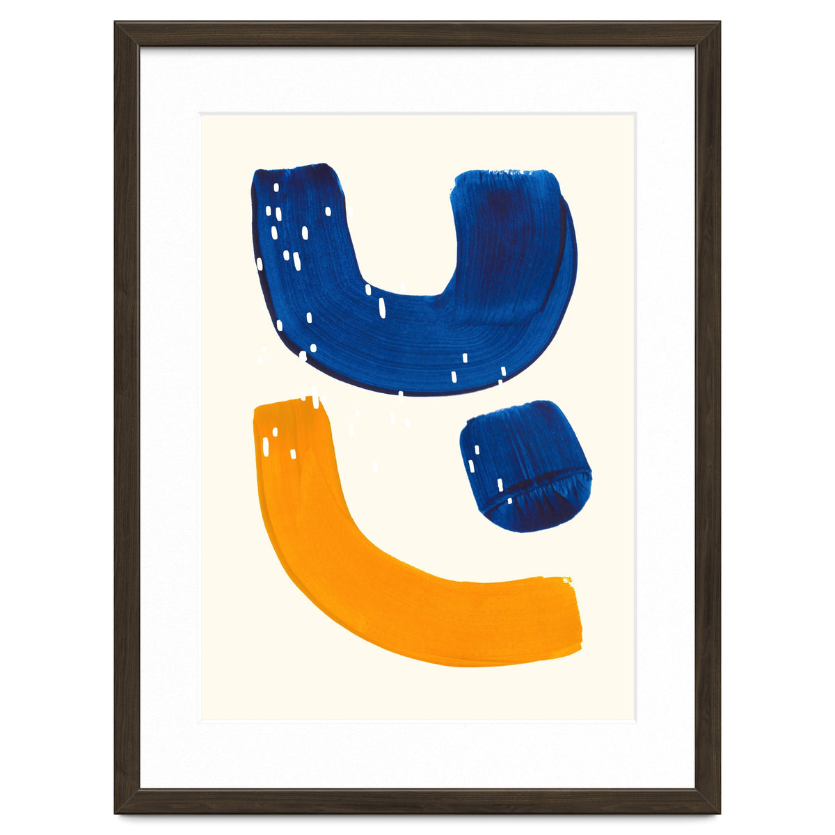 Blue Umbrella For A Yellow Banana