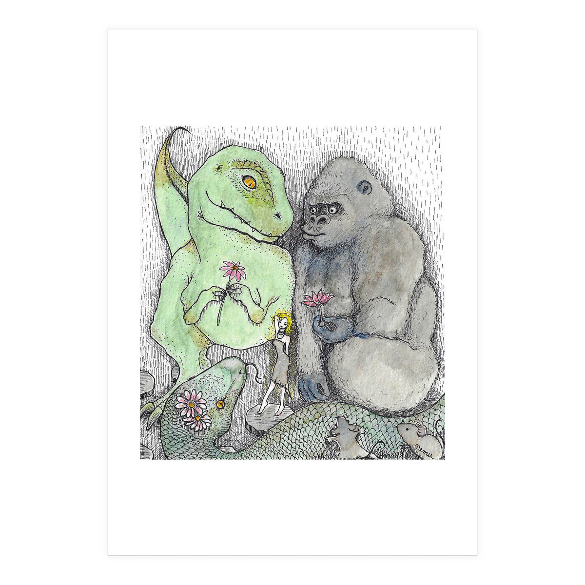 Kong Kong And Friends (Print Only)