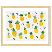 Watercolor pineapples