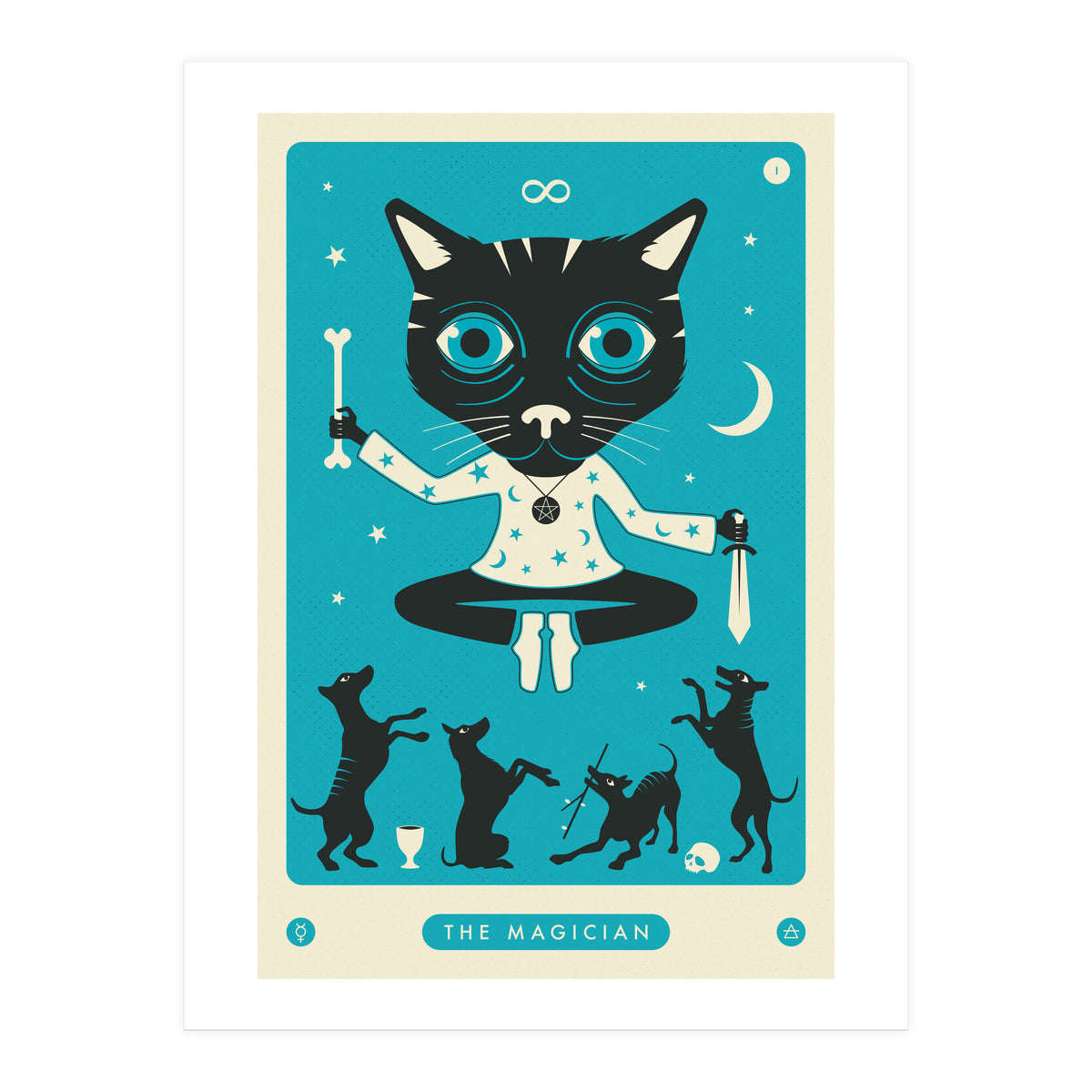 TAROT CARD CAT: THE MAGICIAN (Print Only)