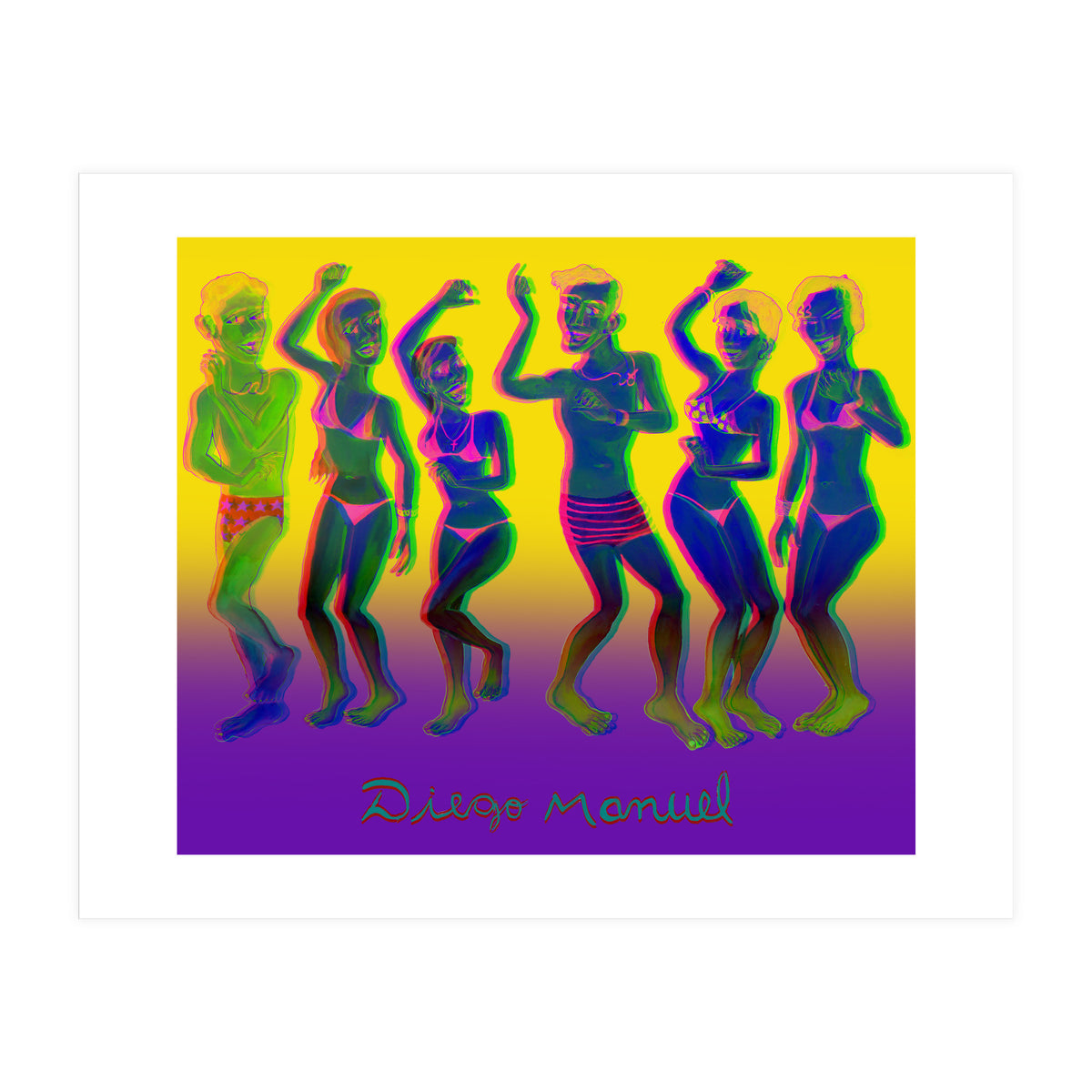 Playa Punta Mogotes 3d (Print Only)