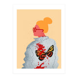 Lady in red glasses (Print Only) thumbnail