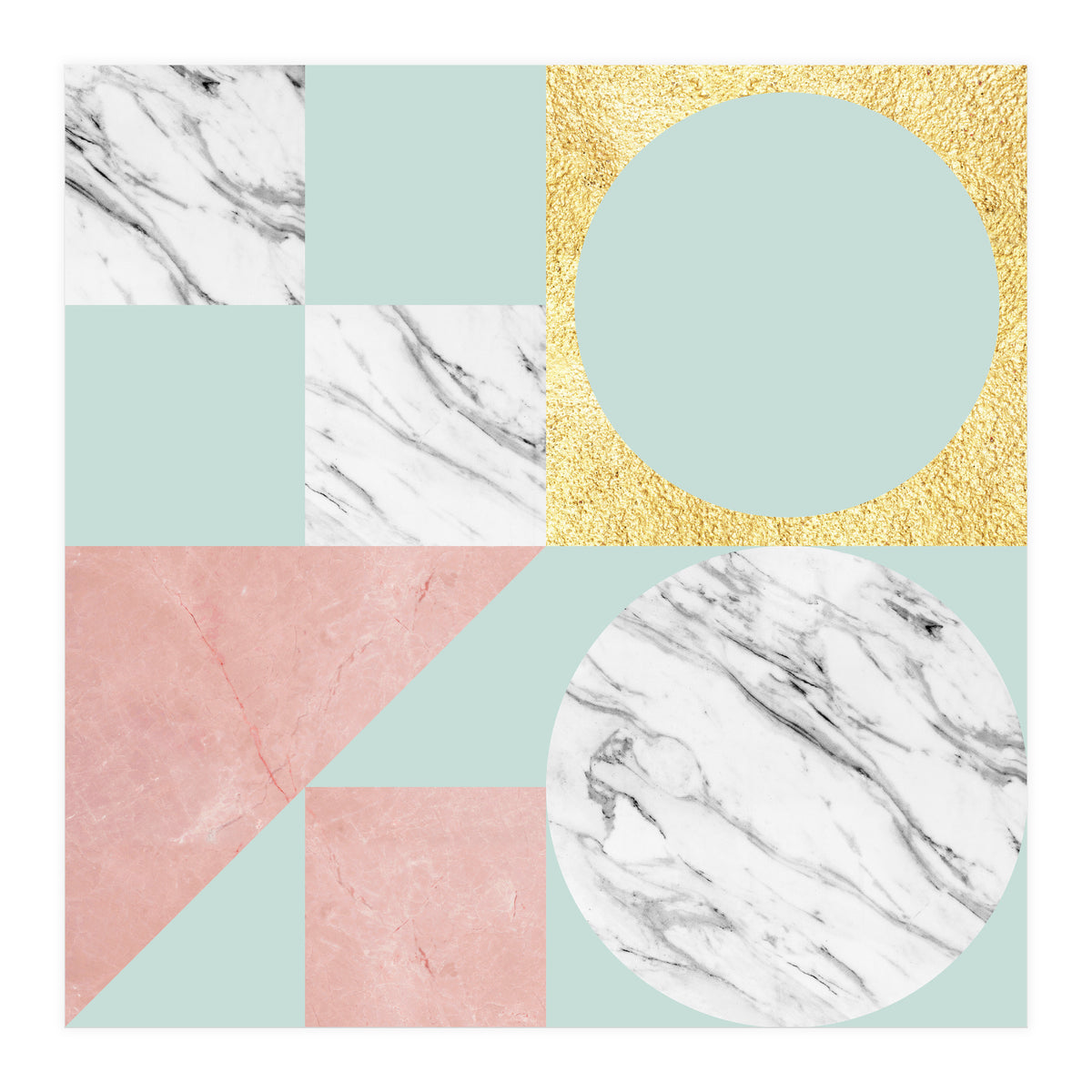 Marble and gold I (Print Only)