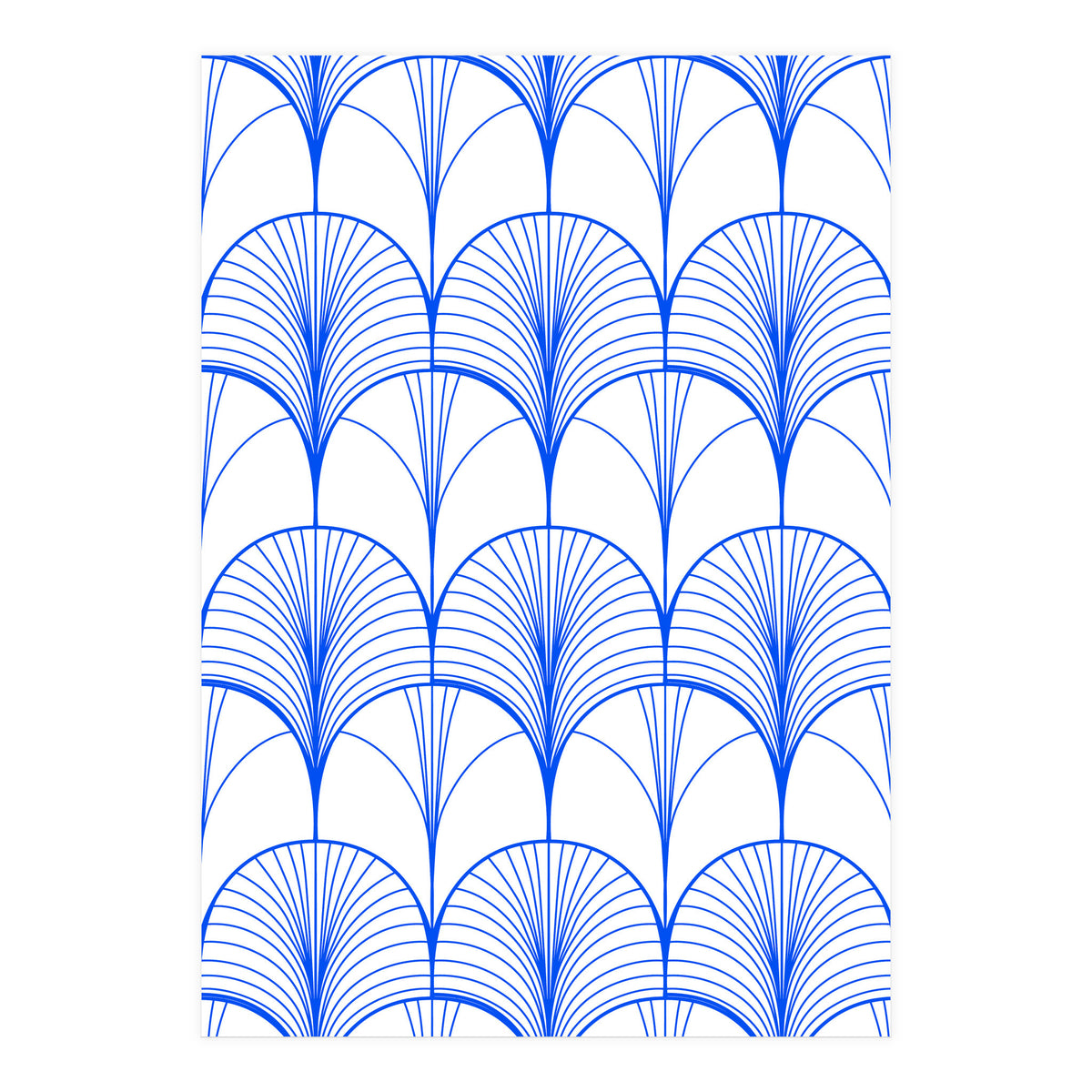 Art Deco Blue (Print Only)