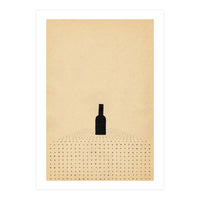 Wine bottle on the table (Print Only)