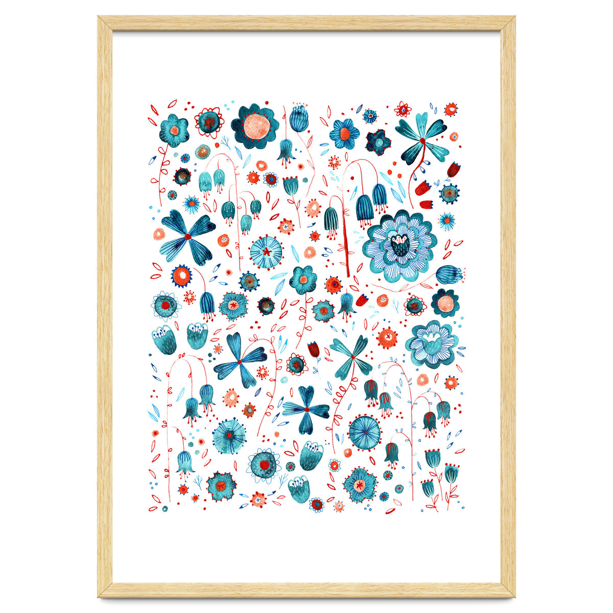 Turquoise Flower Mashup