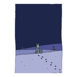 Dogs in Winter Night (Print Only) thumbnail