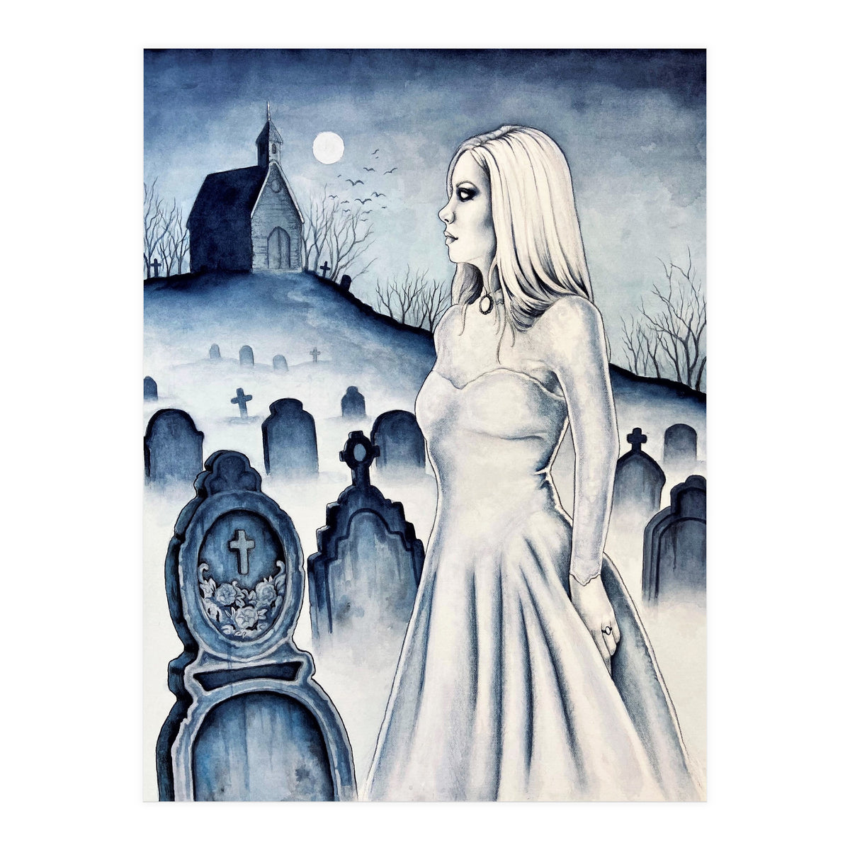 The Lady In White (Print Only)