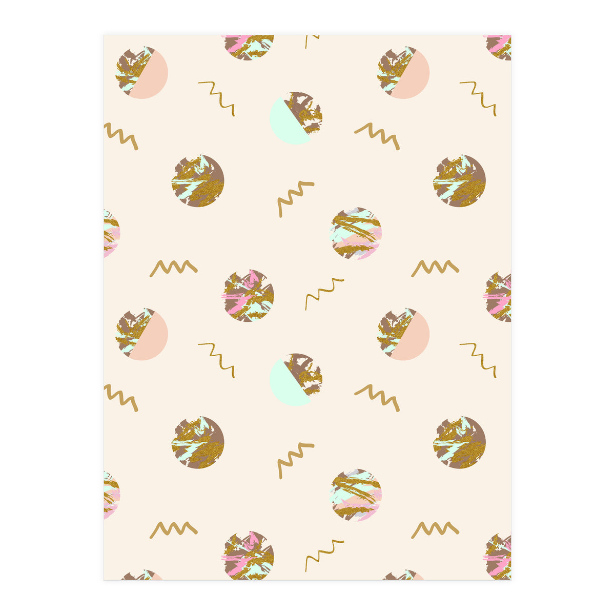 Abstract geometric vector painting (Print Only)