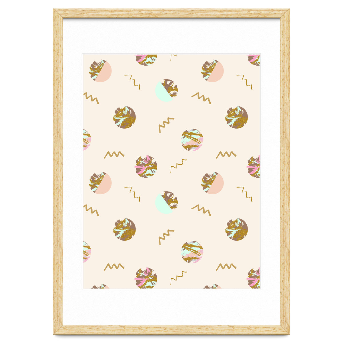 Abstract geometric vector painting