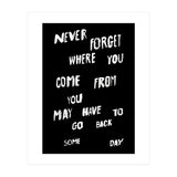 NEVER FORGET (Print Only) thumbnail