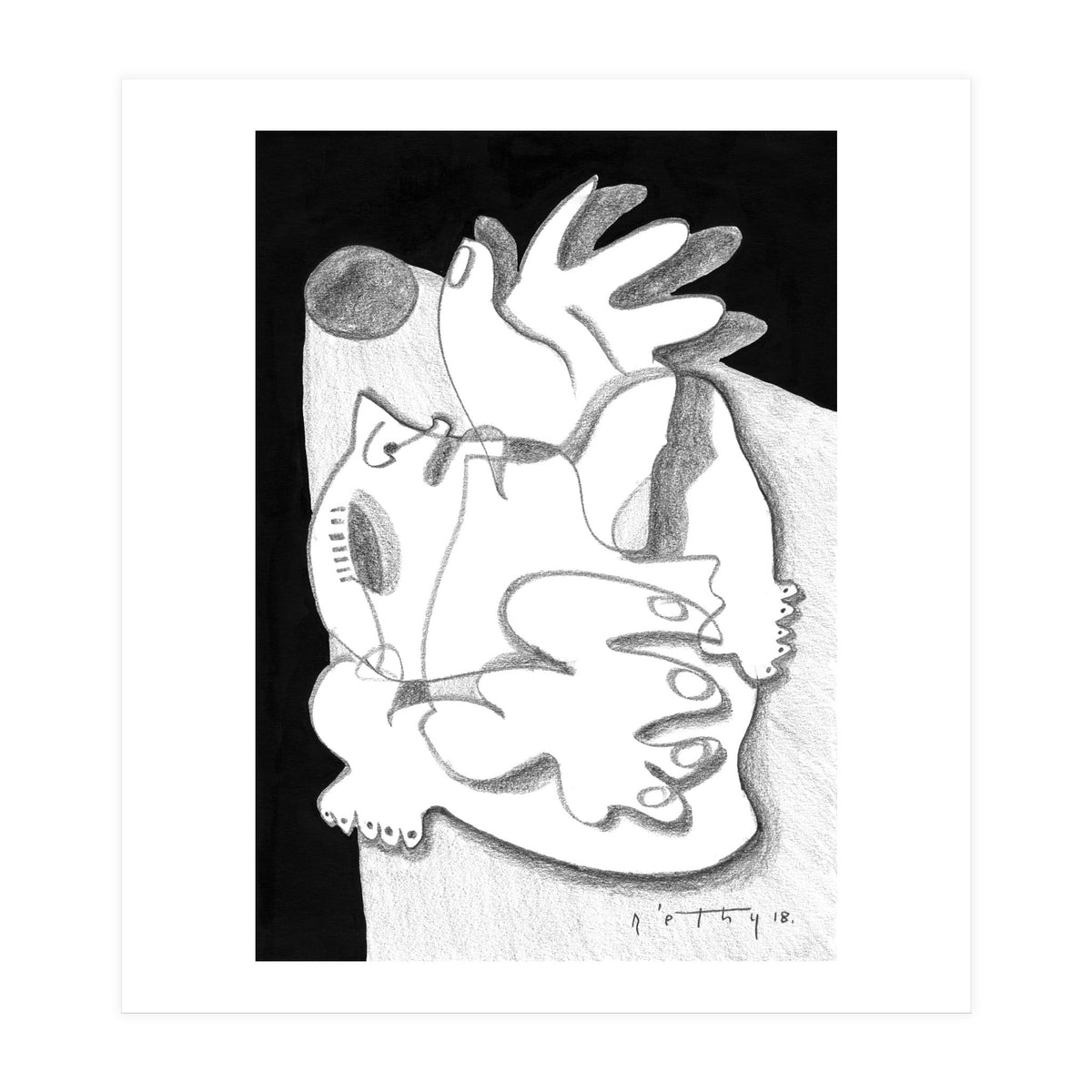 Dying in the Spotlight - b&w (Print Only)