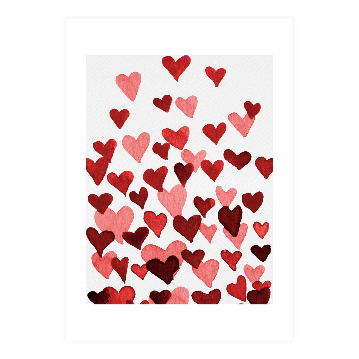 Watercolor Heart Burst (Print Only)