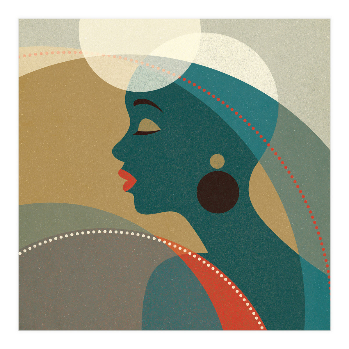 Venn Deco (Emerald) (Print Only)