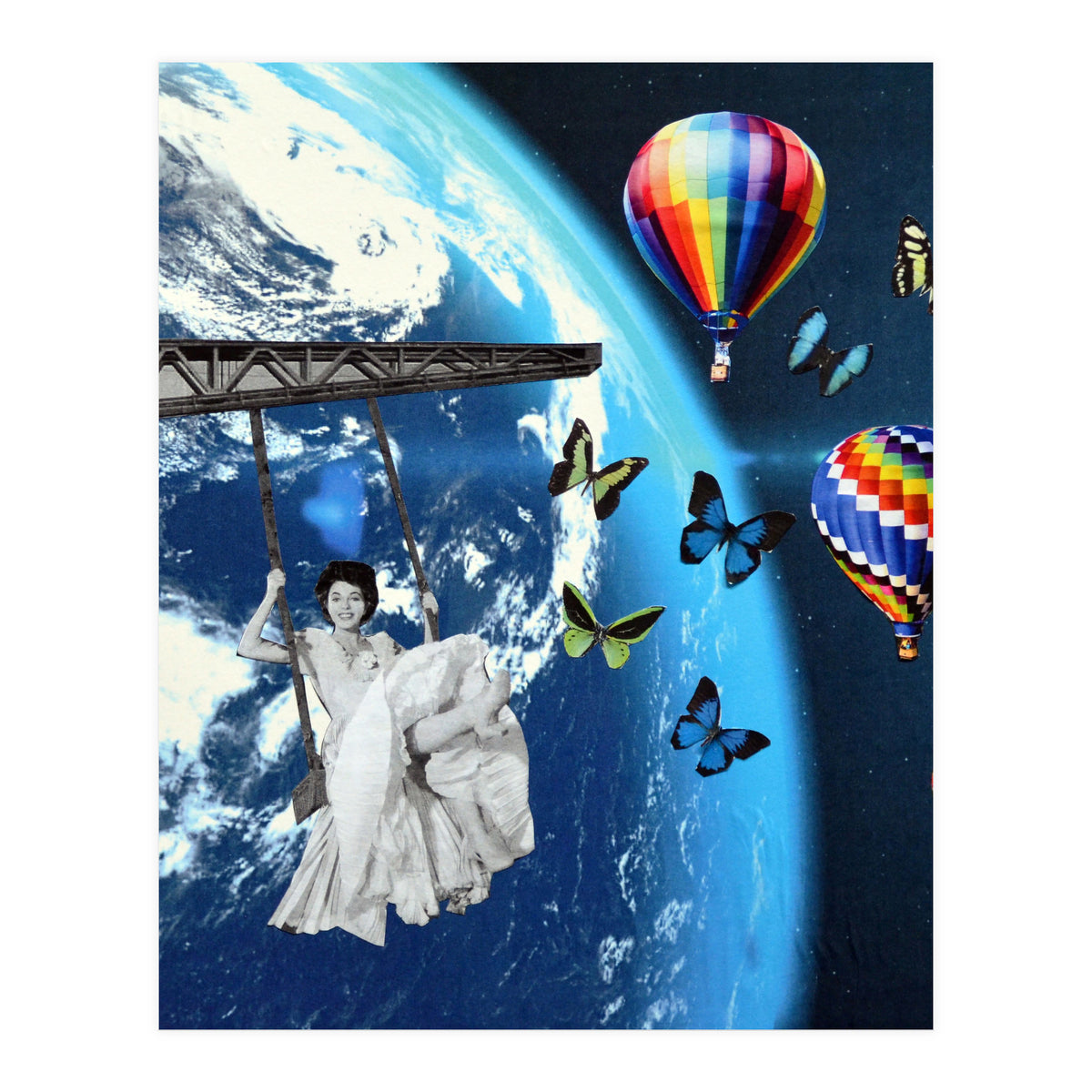 Swing Girl Collage (Print Only)