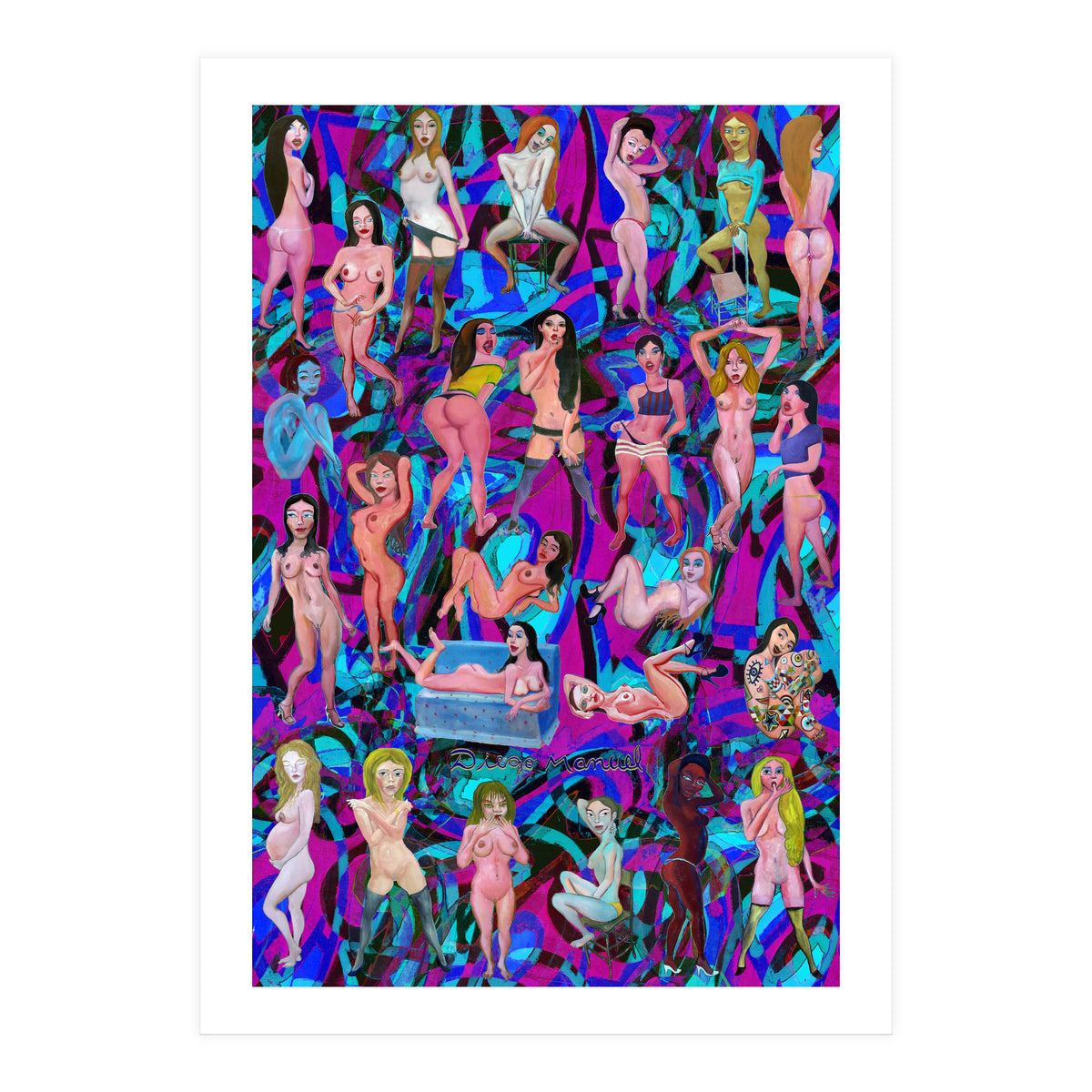 Chicas 3d 12 (Print Only)