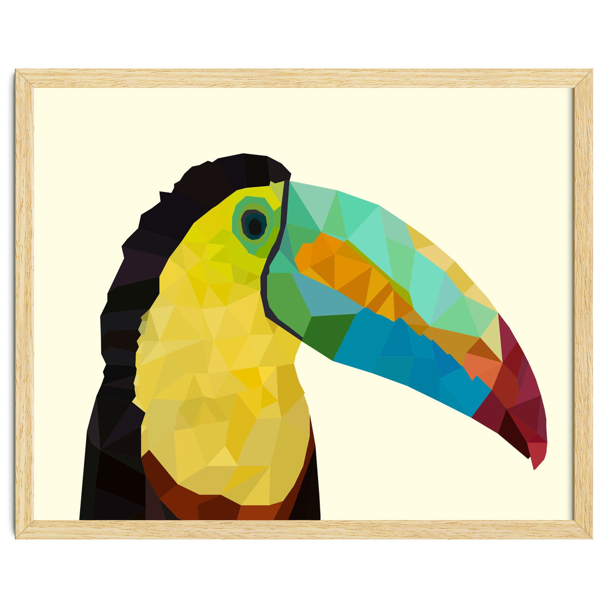 Toucan Bird Low Poly Art