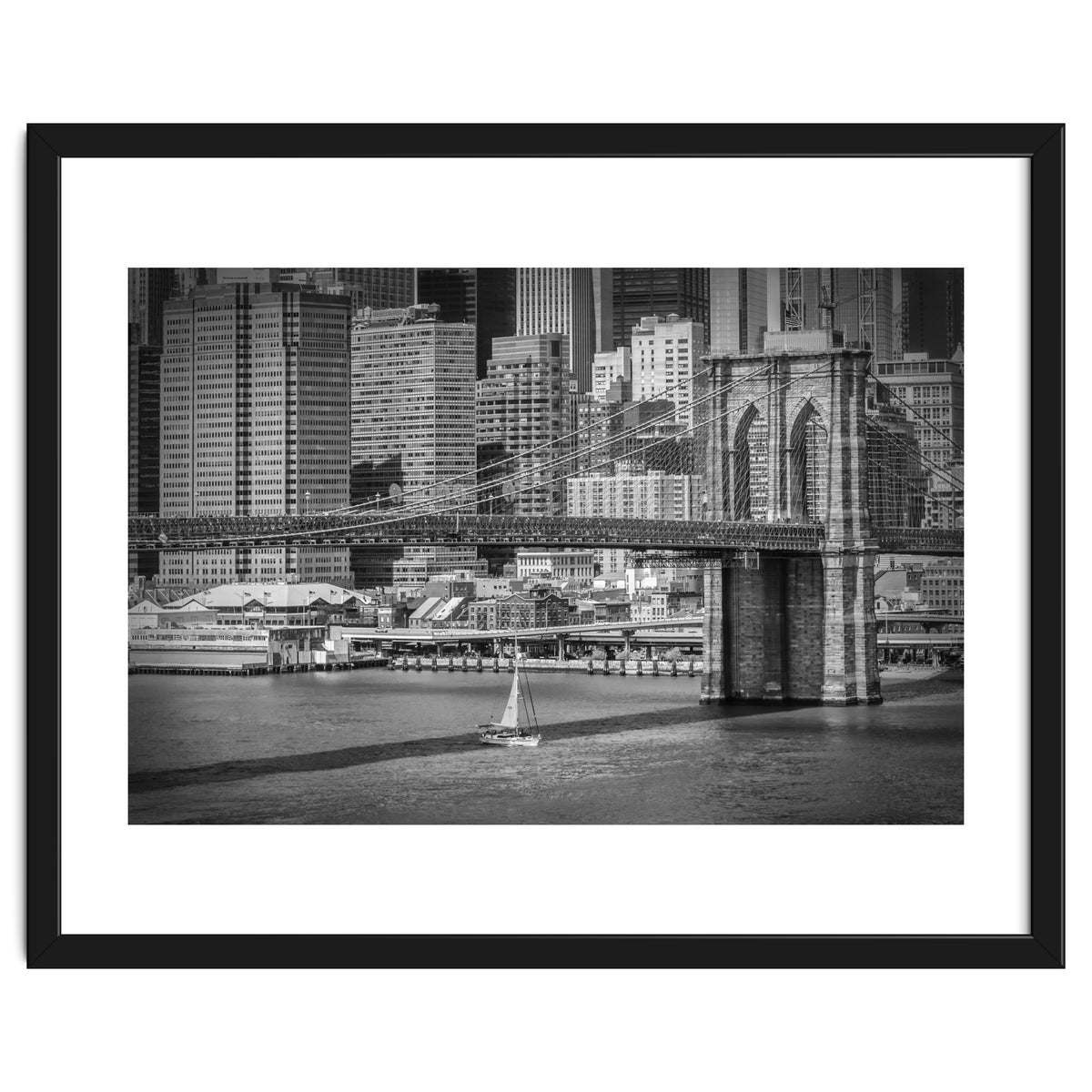 NEW YORK CITY Brooklyn Bridge & Manhattan Skyline