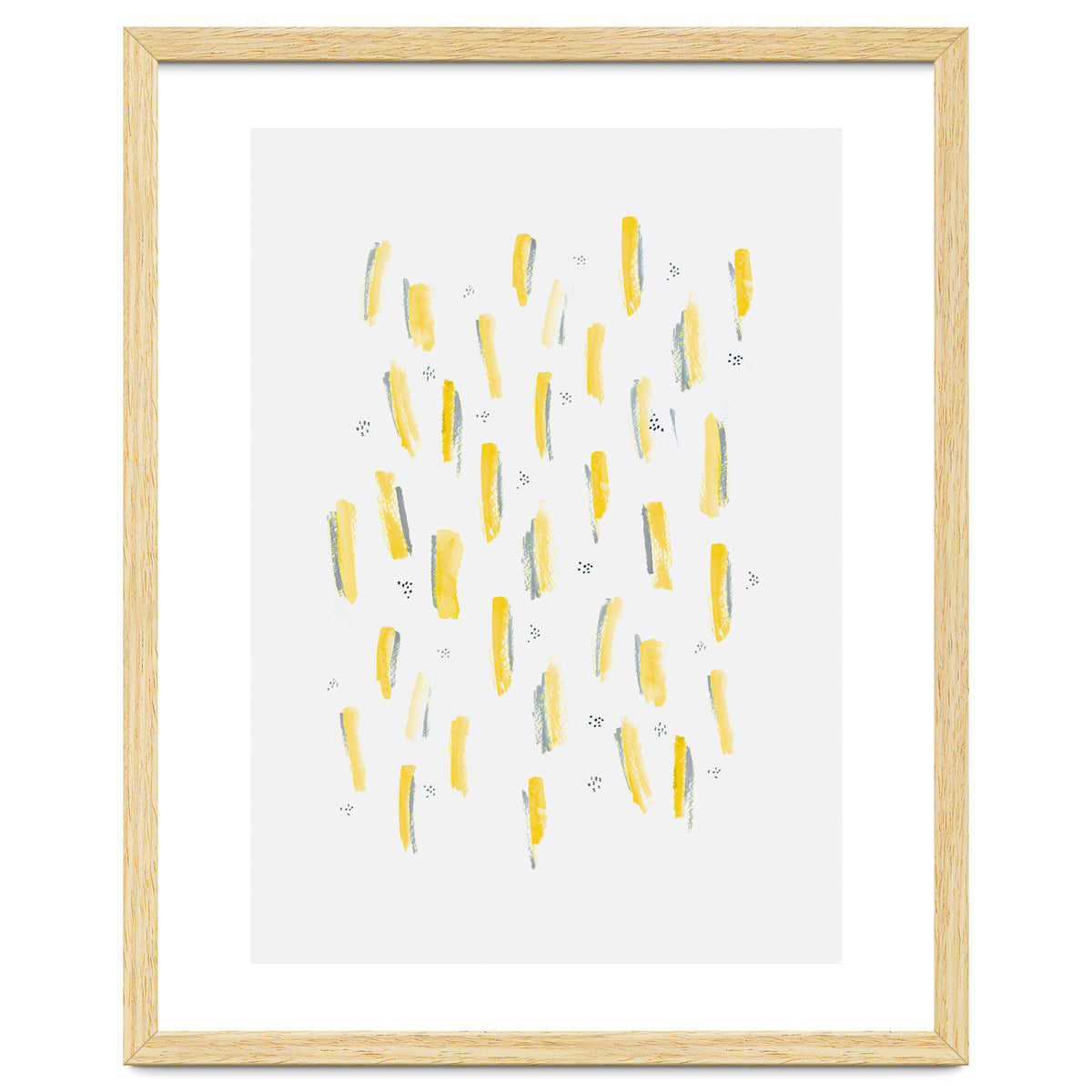 Brush Strokes Mustard