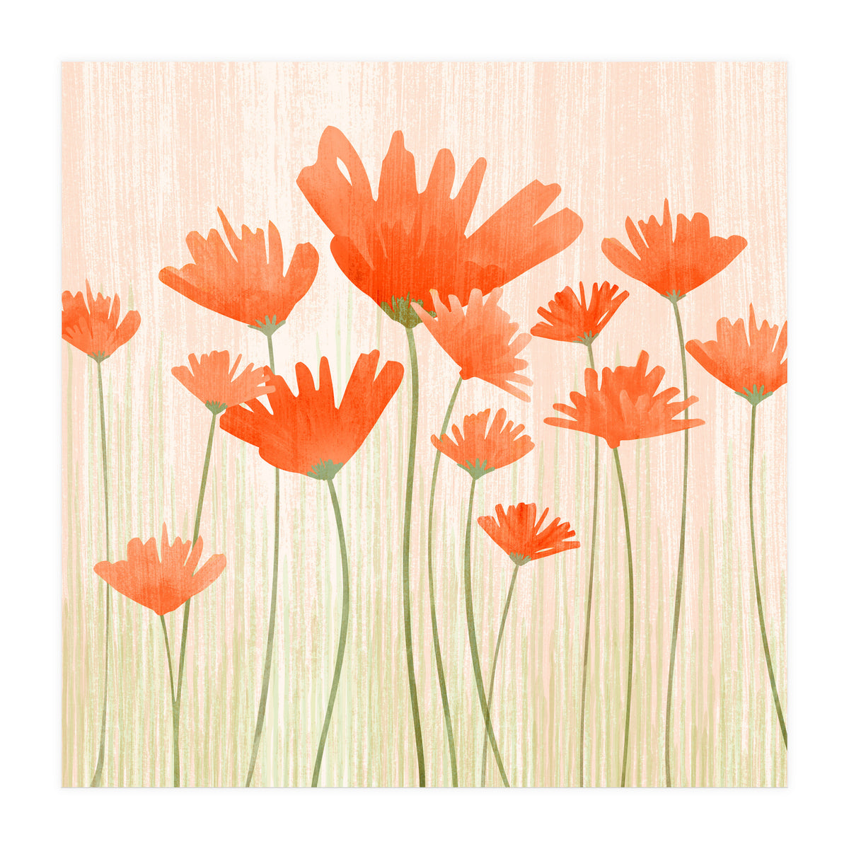 Red Poppy Meadow (Print Only)