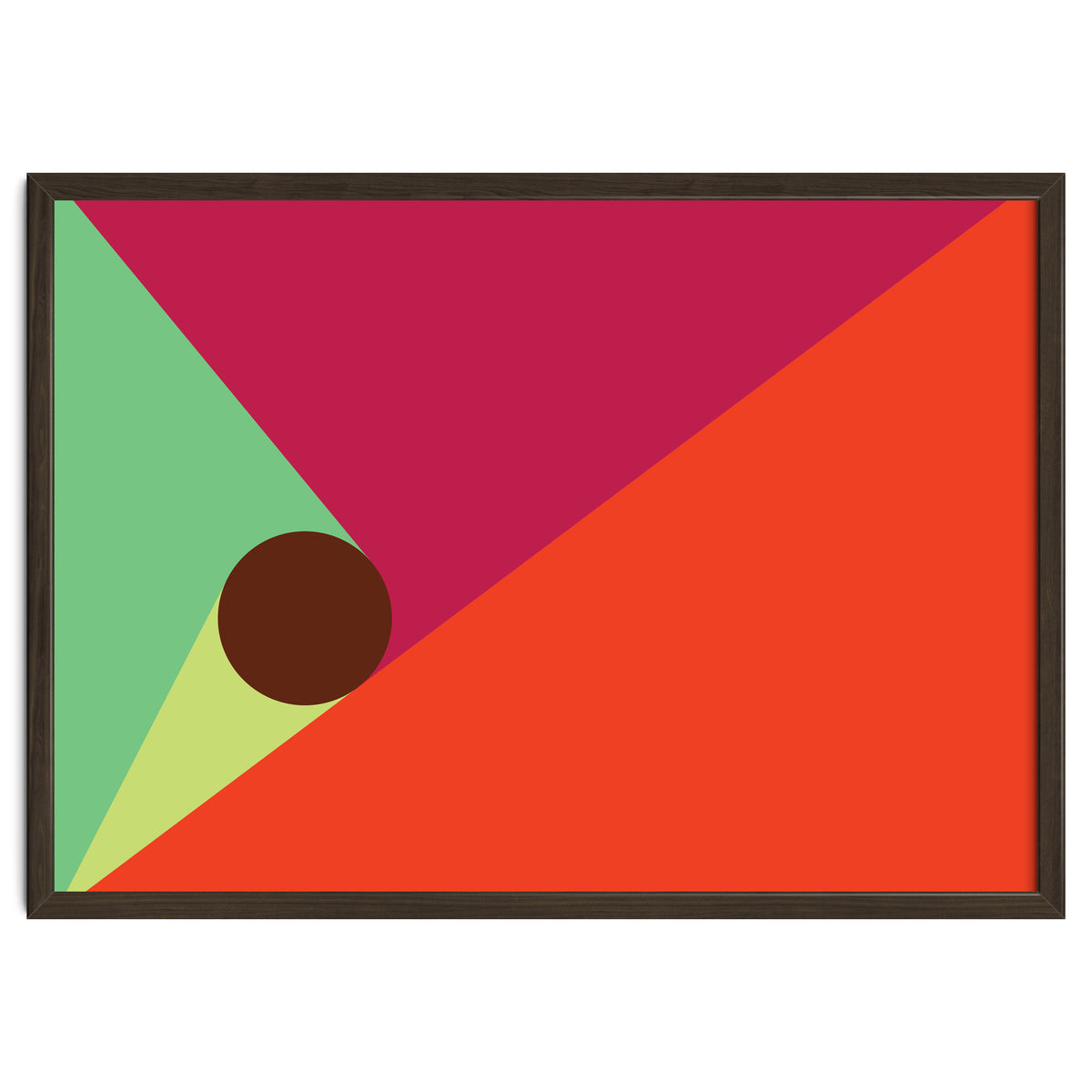 Geometric Shapes No. 25 - orange, mint & purple