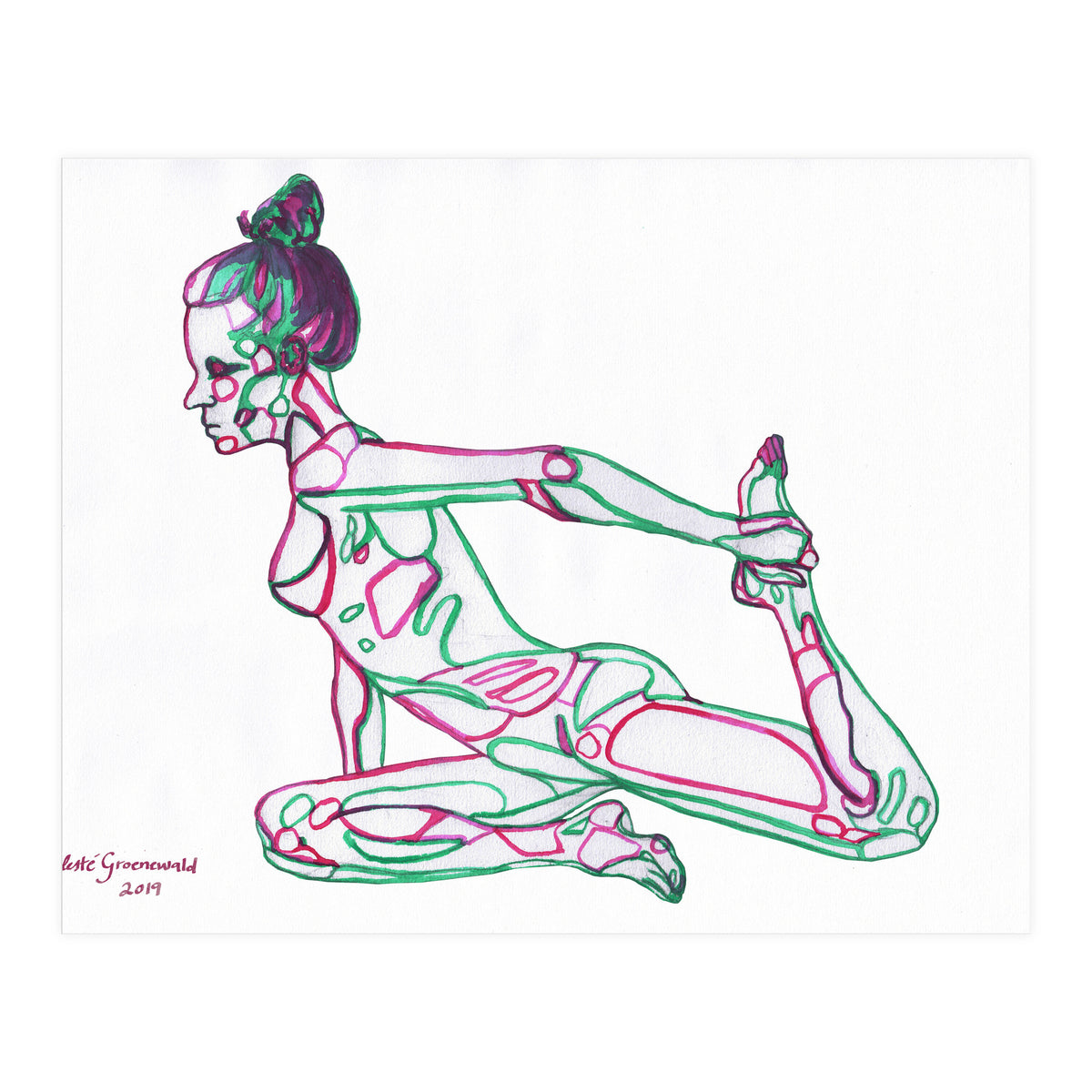 Pigeon Pose (Print Only)