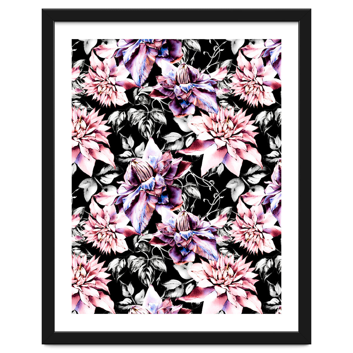 Pink bloom in the dark