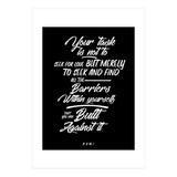 Don't Seek For Love - Rumi Quote Typography (Print Only) thumbnail