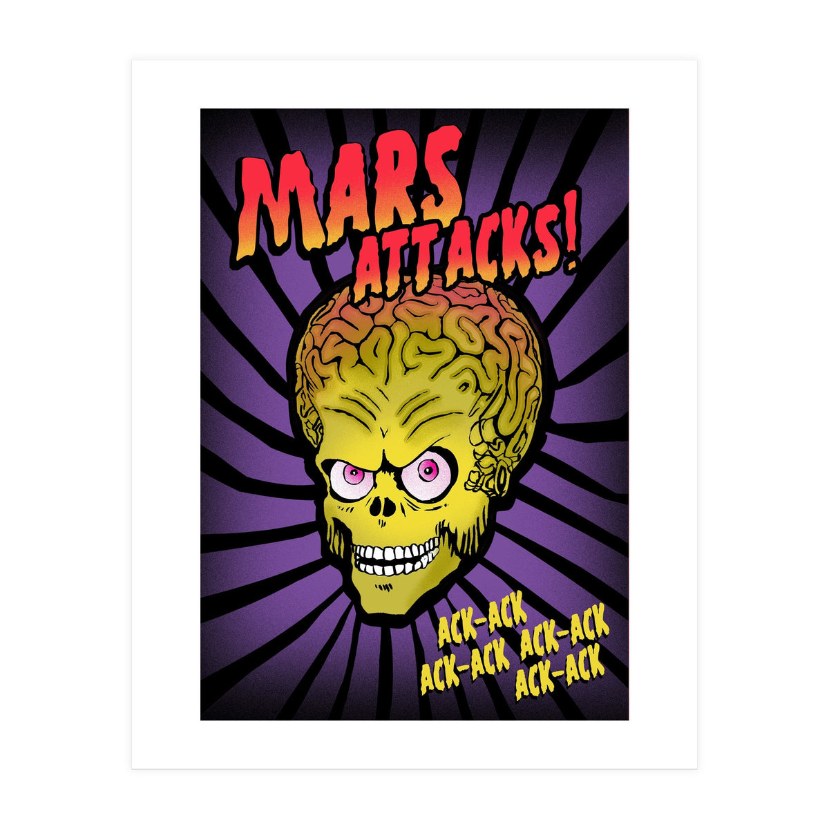 Mars Attacks movie poster (Print Only)