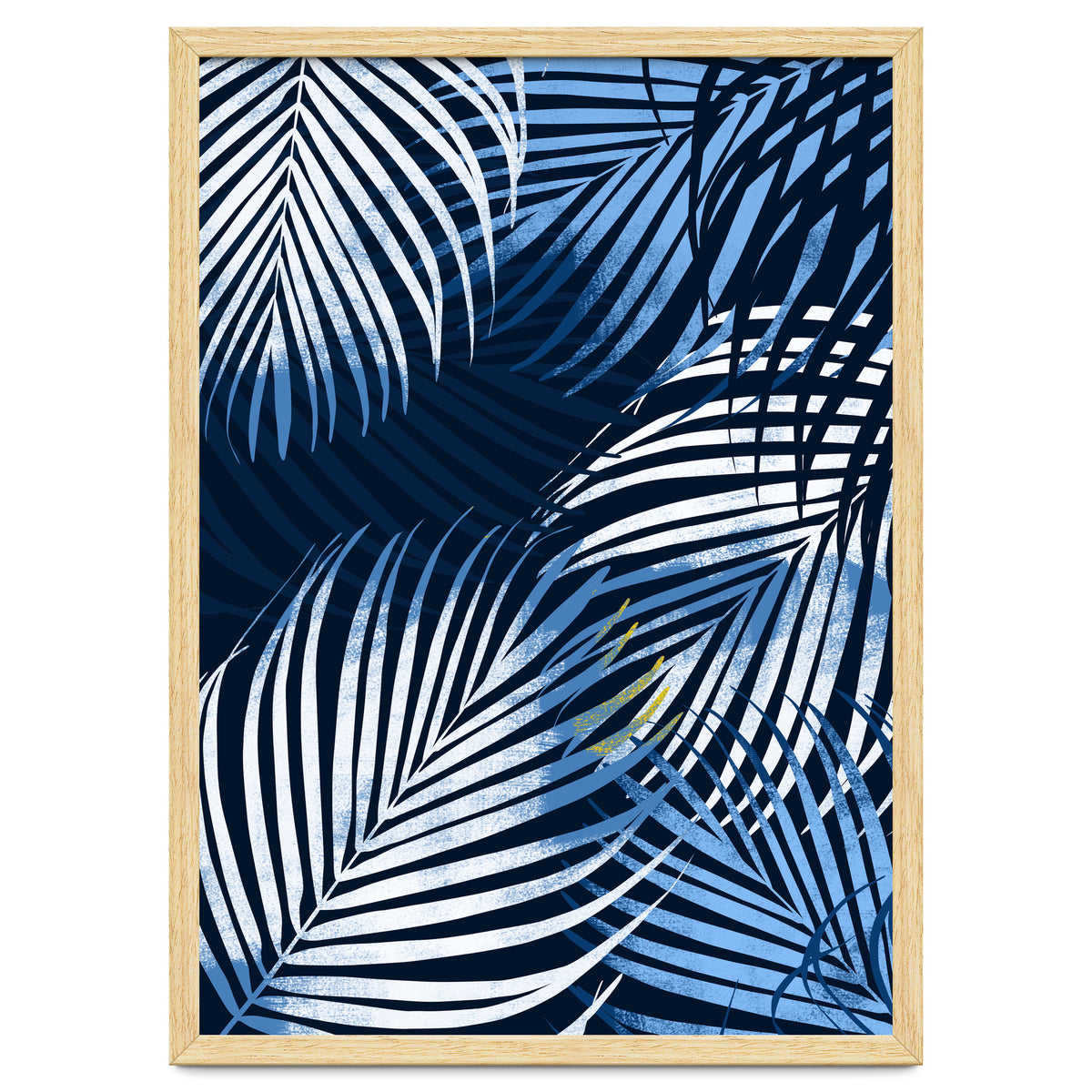 Palm Leaves Blue
