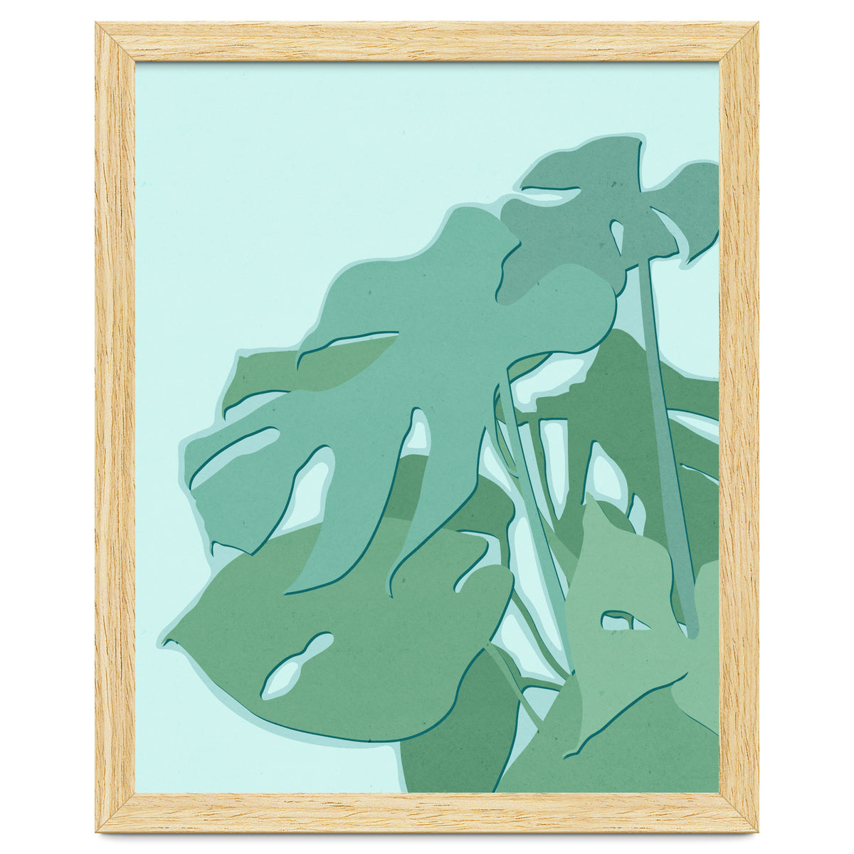 Minimal Monstera Leaves - Greener Eden