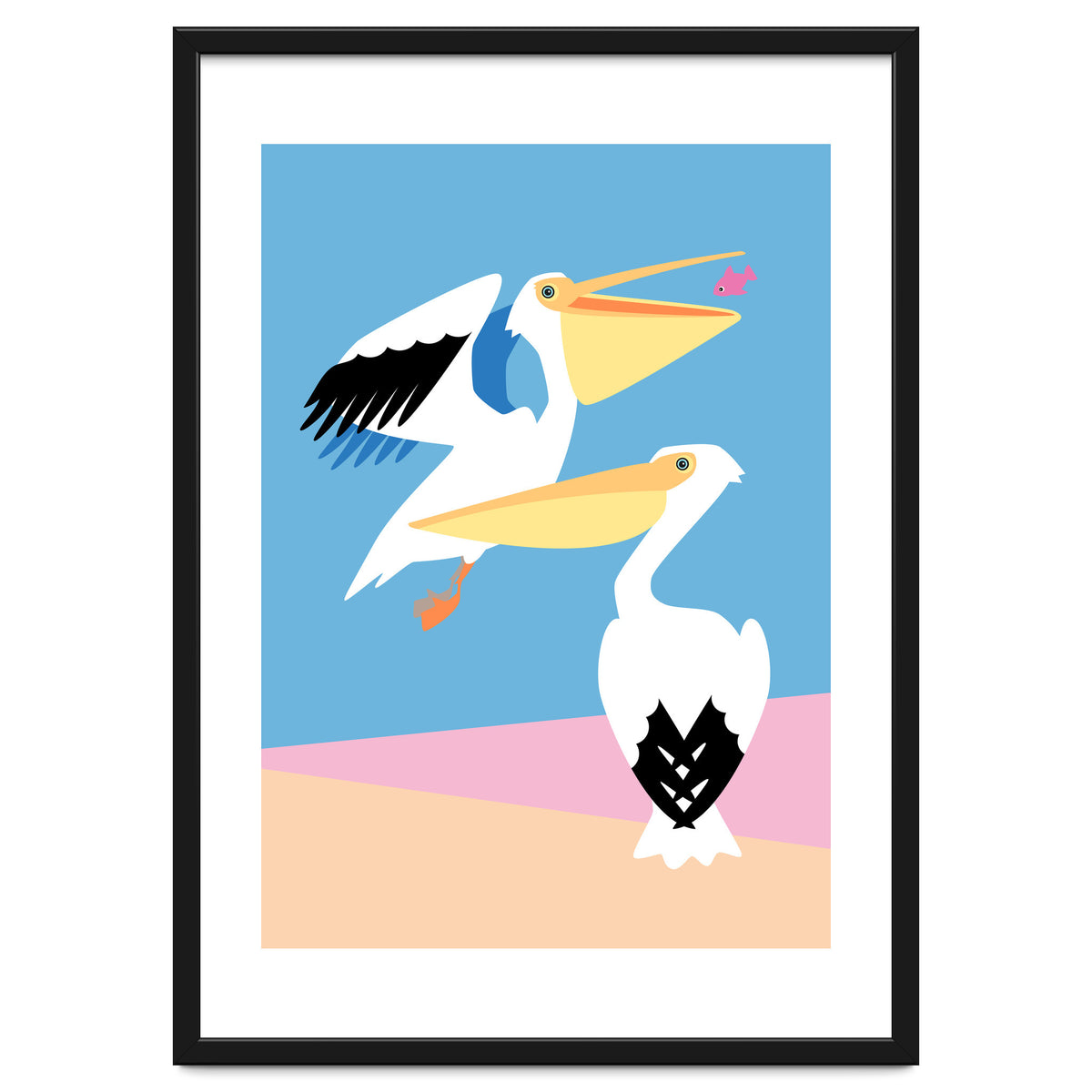 Pastel Pelicans