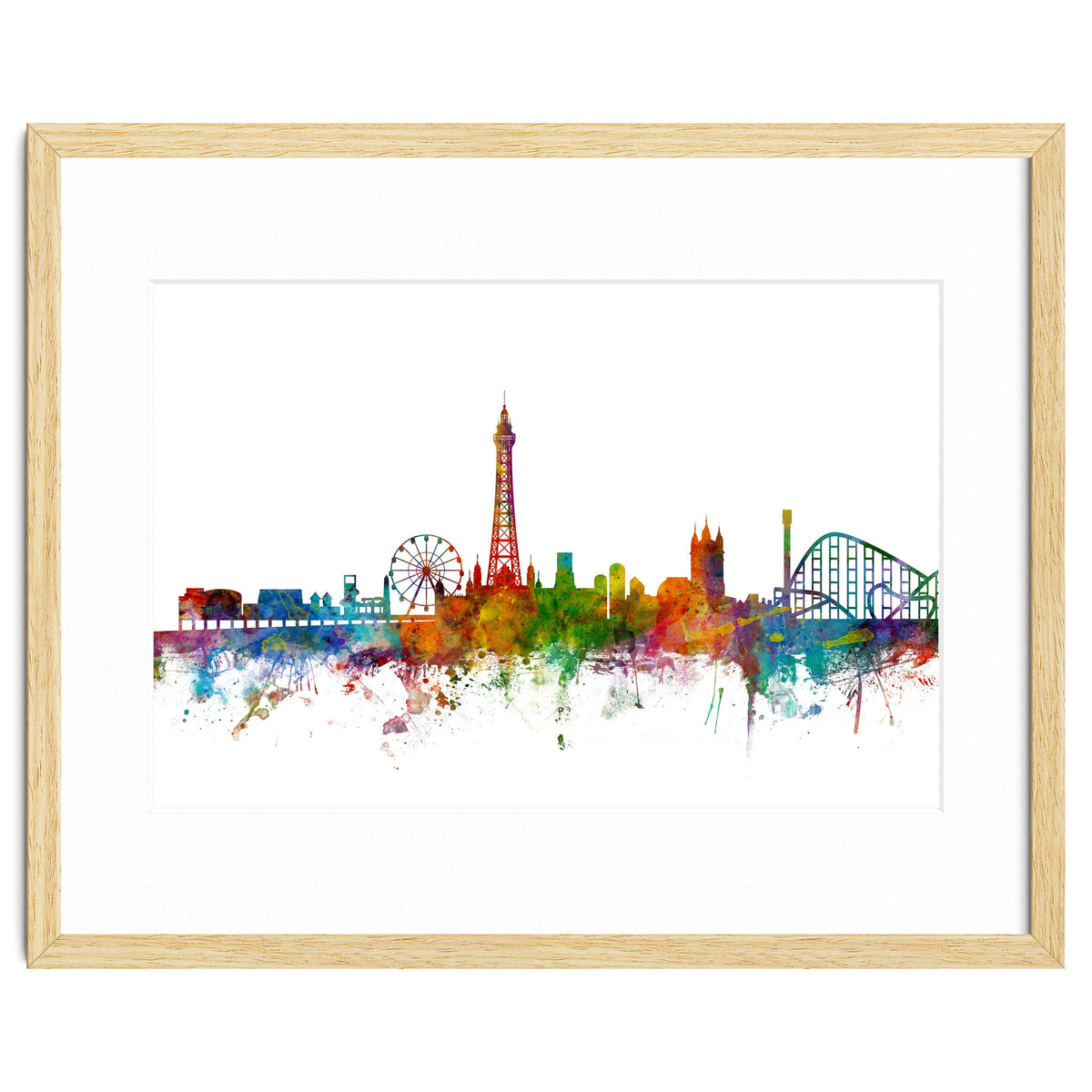 Blackpool England Skyline
