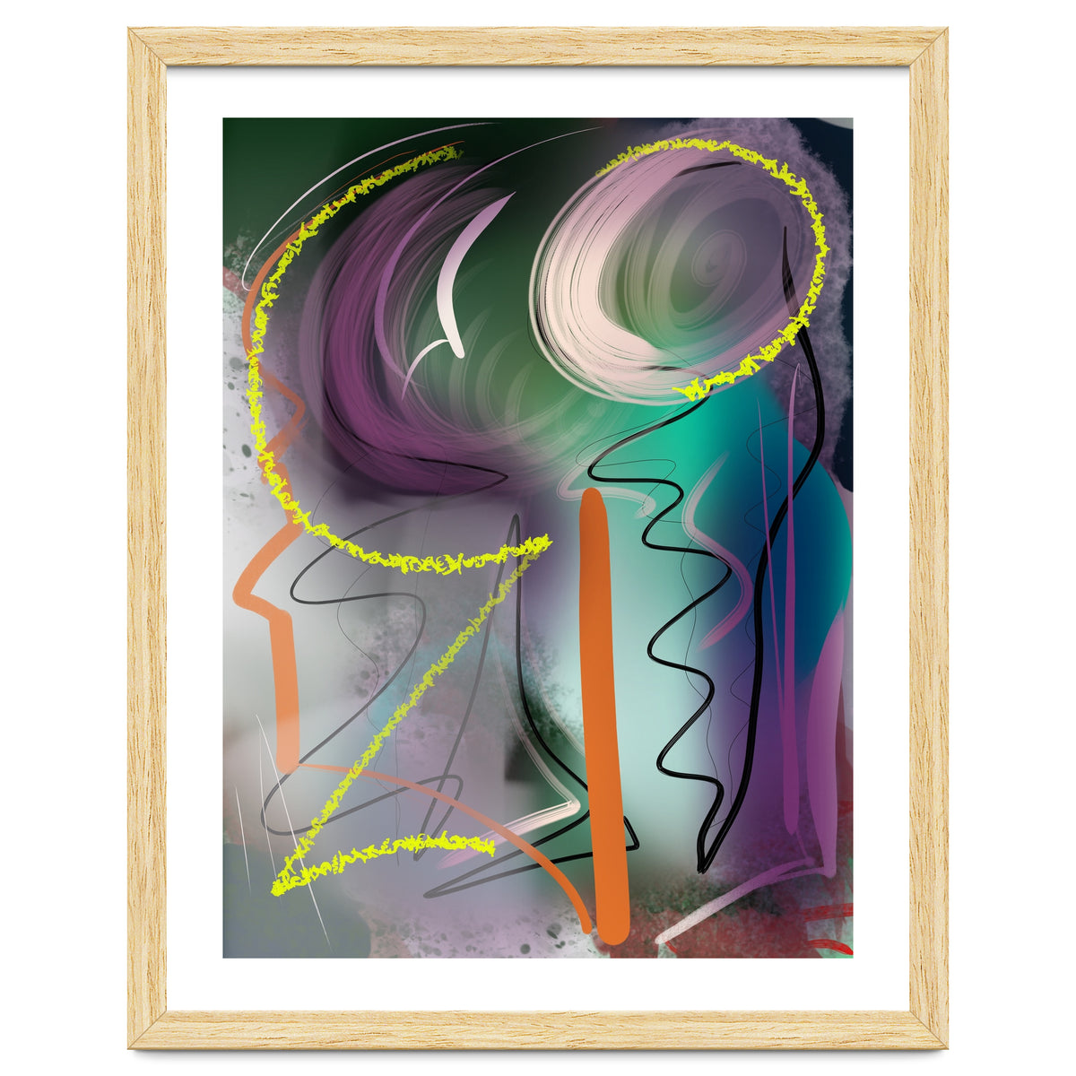 Purple With Glittering Yellow