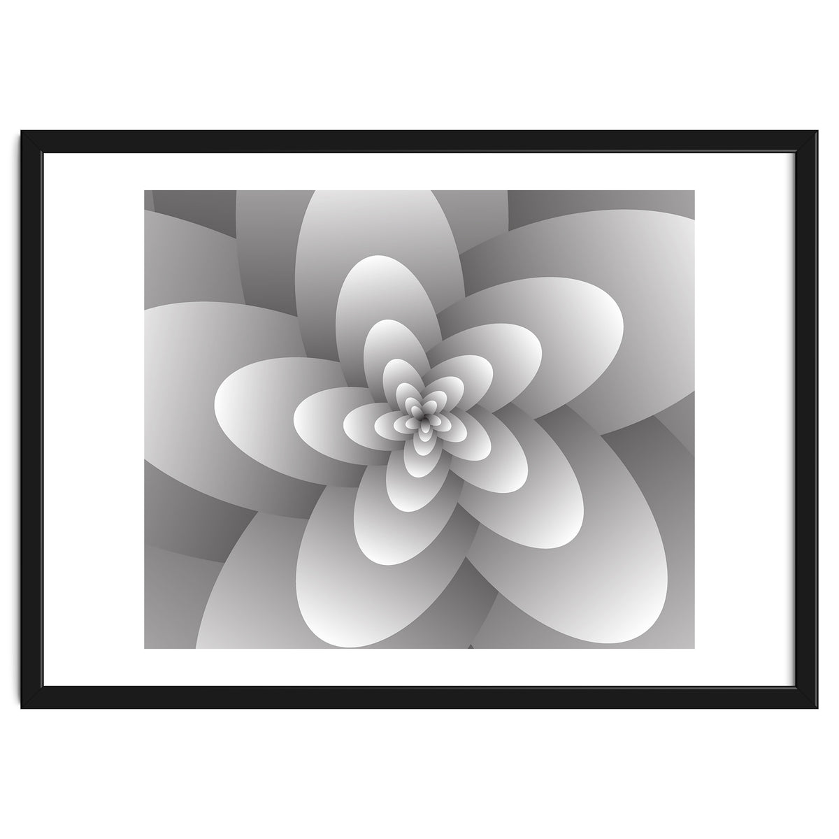 3d Abstract Floral Spiral