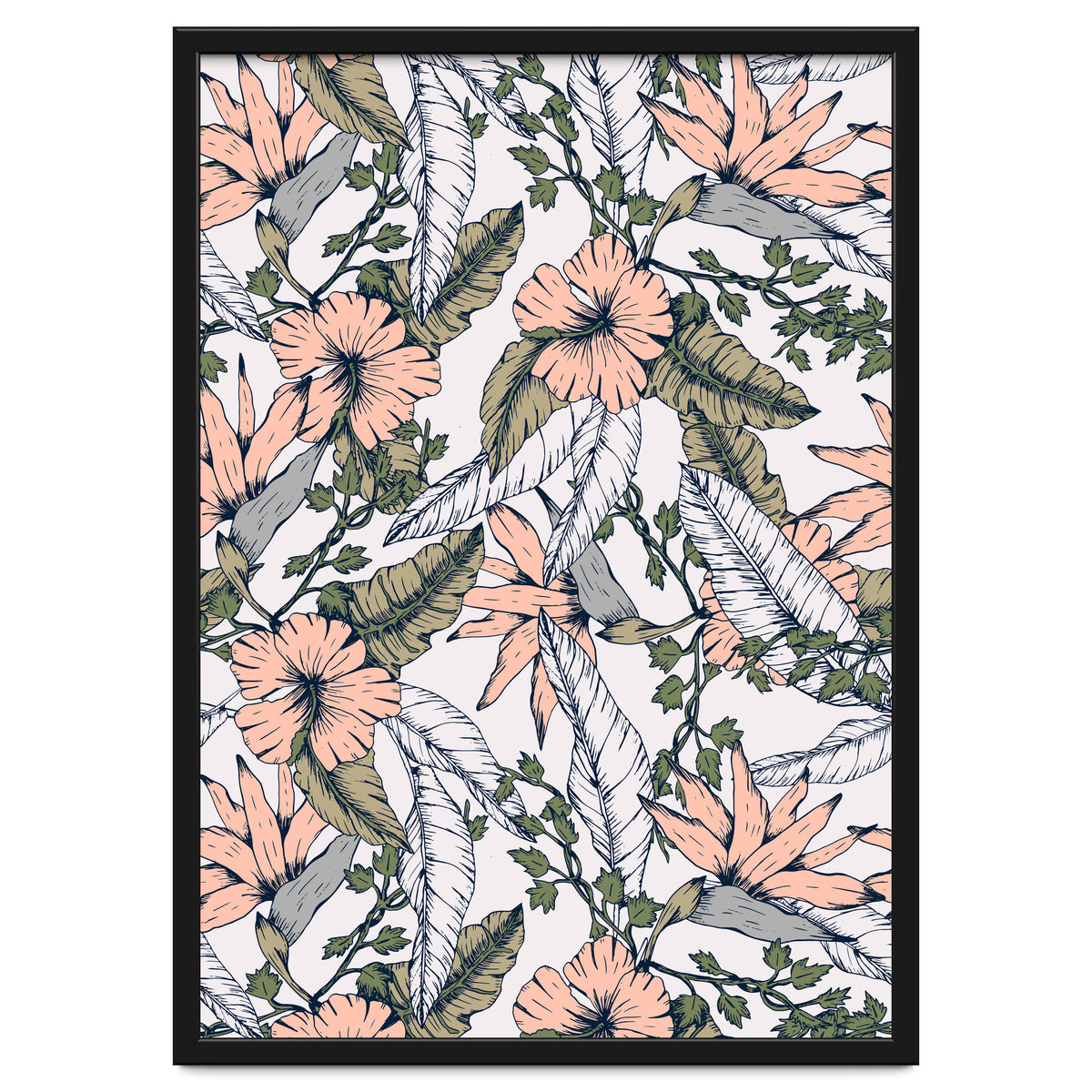 Tropical pattern pastel