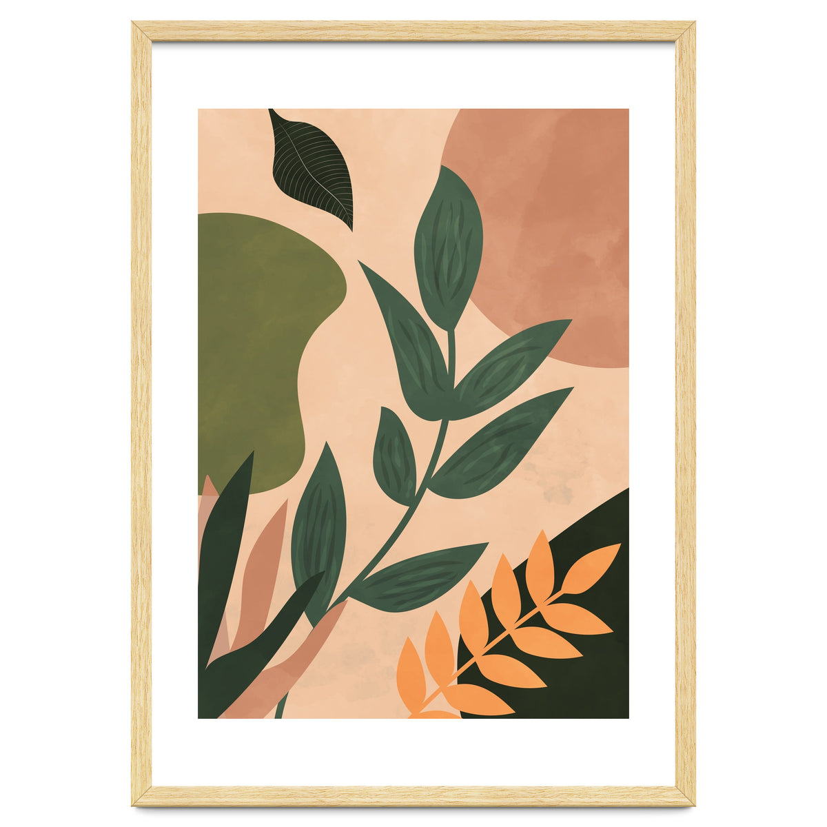 Abstract Shapes Boho Botanical