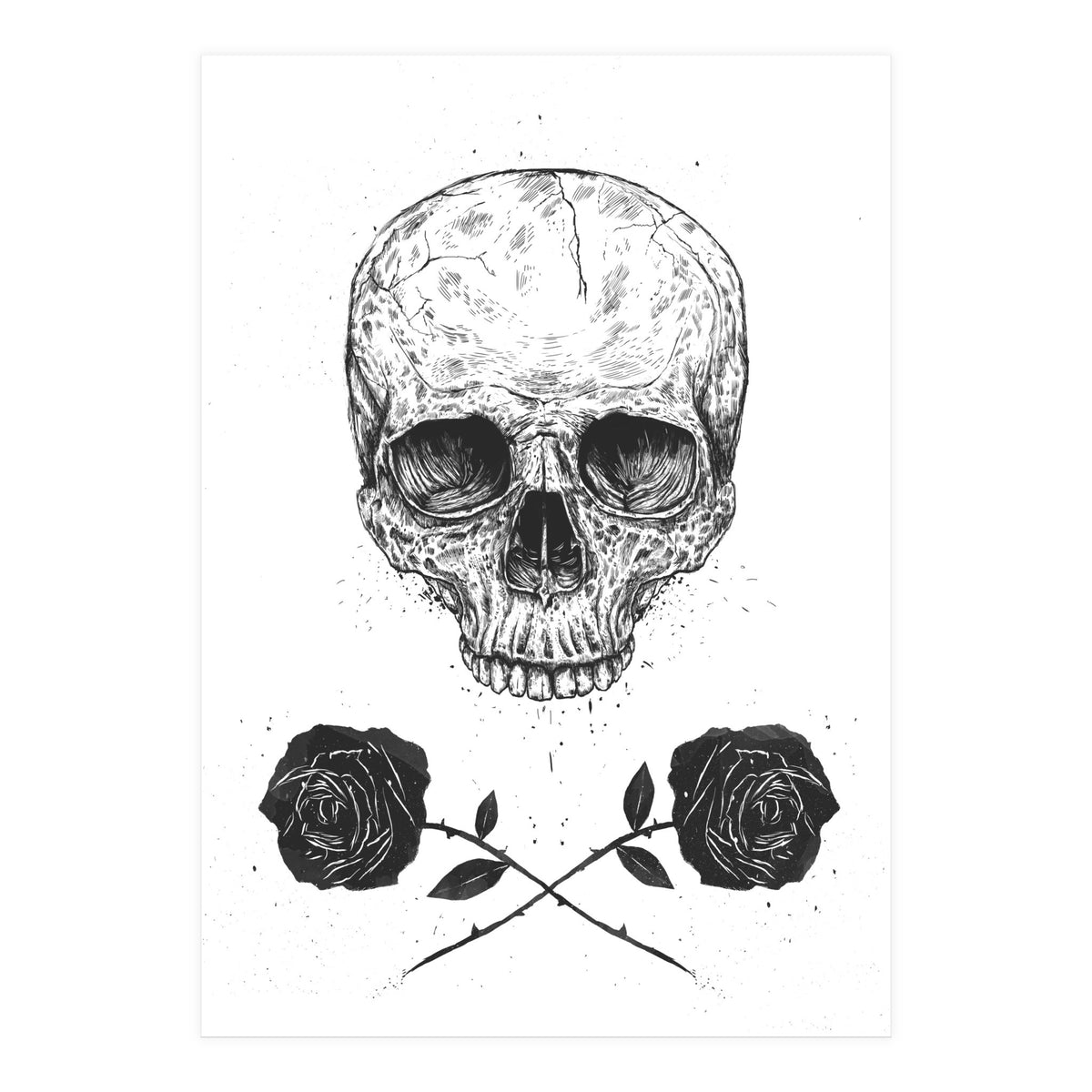 Skull N Roses (Print Only)