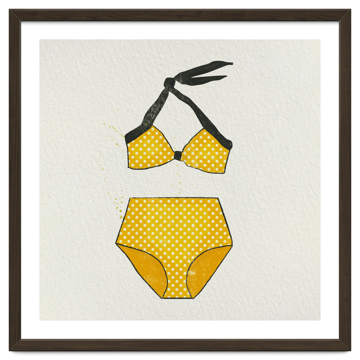 Yellow polka dot bikini