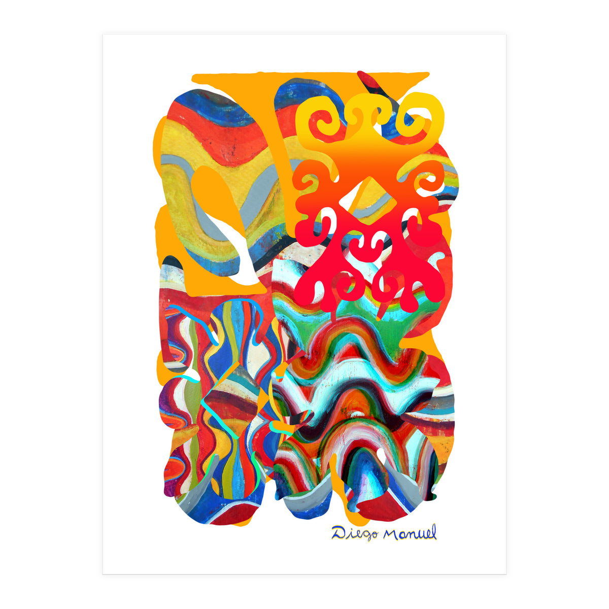 Pop Abstract Asimetrico 4 Copia (Print Only)