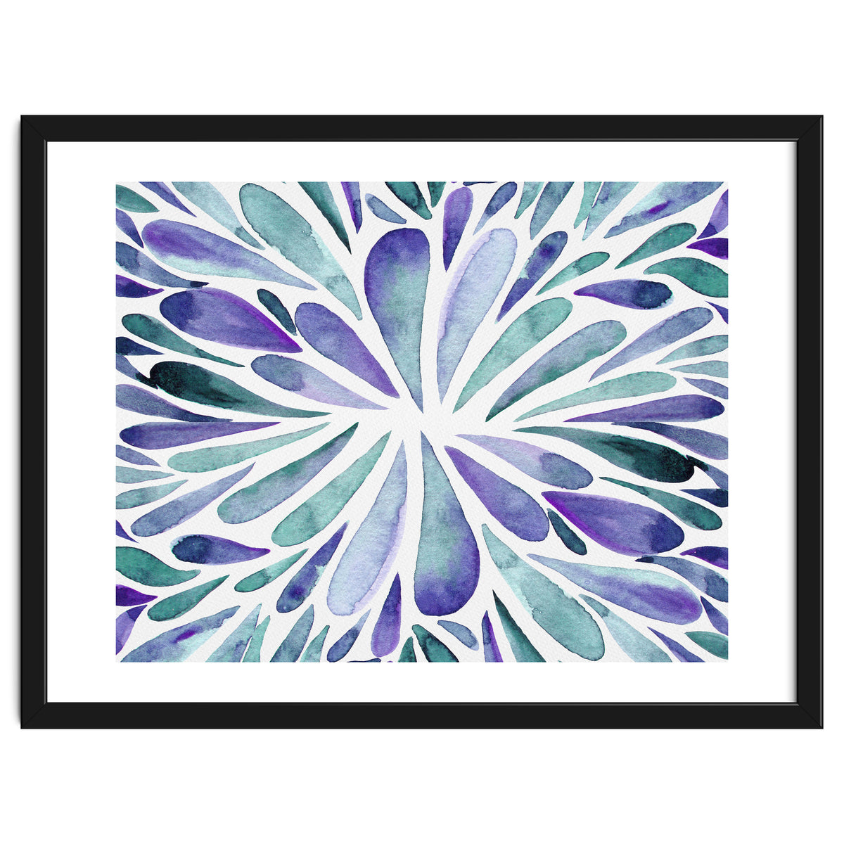 Retro abstract floral