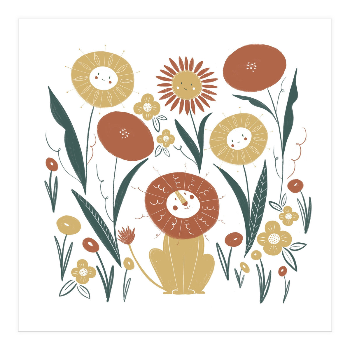 Lion & Friends (Print Only)