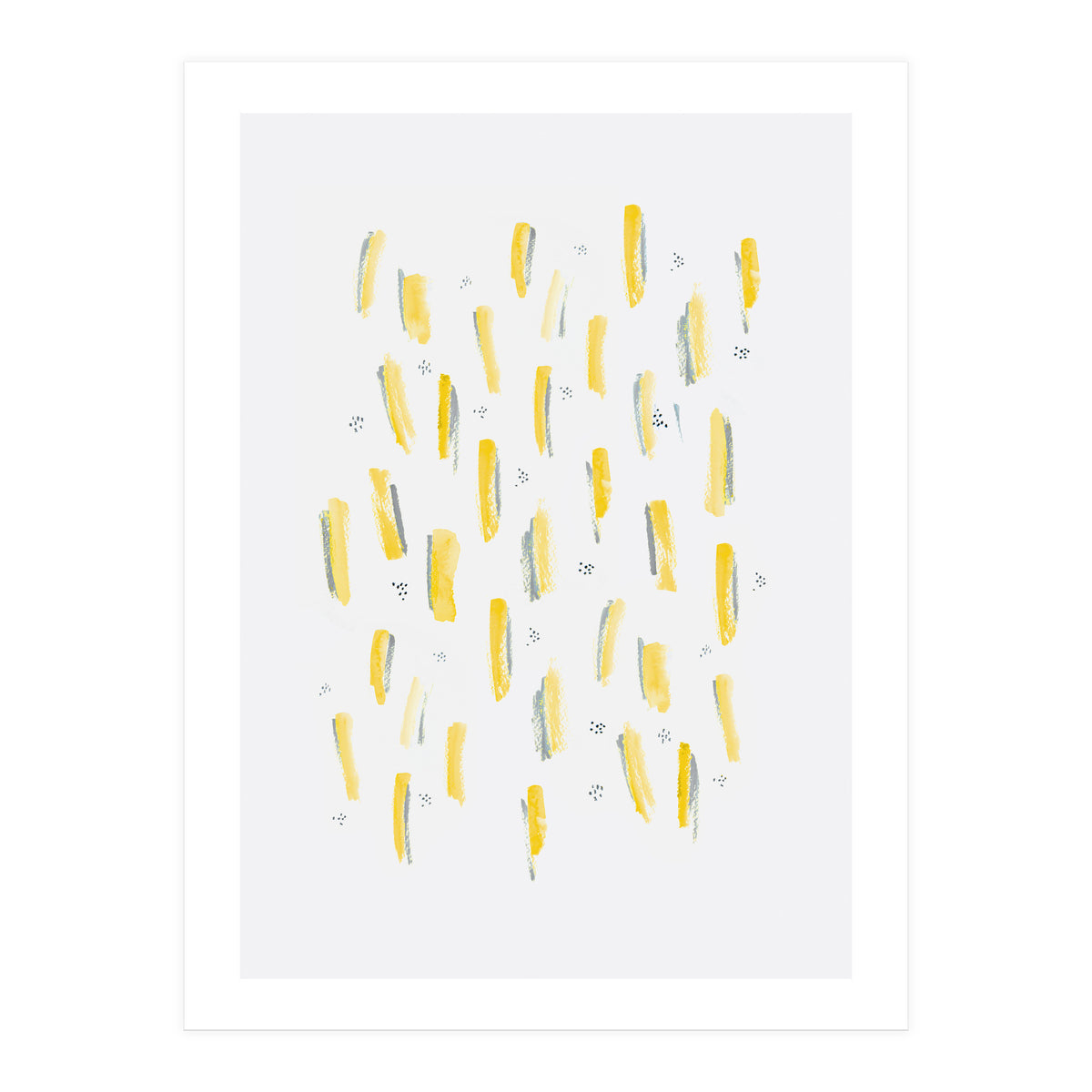 Brush Strokes Mustard (Print Only)